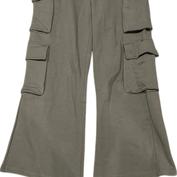 NWT Weworewhat Cargo Oversized Baggy Relaxed Fit High Rise Sweat Pants S Stone - Picture 4 of 15